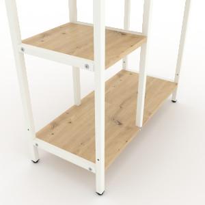 Стеллаж Nex Loft Cascade 178 x 70 x 30 cm White/Oak Artisan