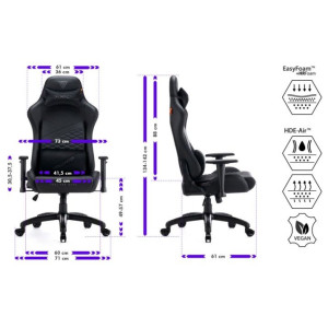 Fotoliu gaming Sense7 Spellcaster Senshi Edition XL Black
