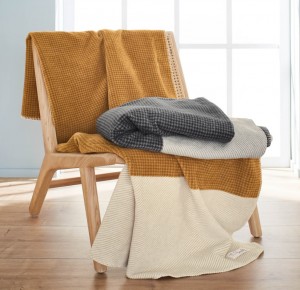 Cuvertura Blanket Oliver 150 x 200 cm Yellow