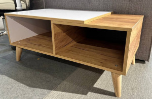 Журнальный столик MatroLuxe №1 Baroque Ristretto Oak / White Alaska