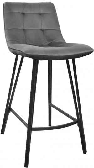 Барный стул DP Laus Catifea Grey/Black