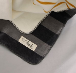 Cuvertura Blanket Oliver 150 x 200 cm Grey/Yellow