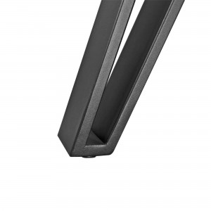 Masă de bucătărie DP Tokyo Rondo 130x130x75 cm Beton/Black