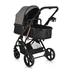 Cărucior 2 în 1 transformabil Moni Raffaelo Grey