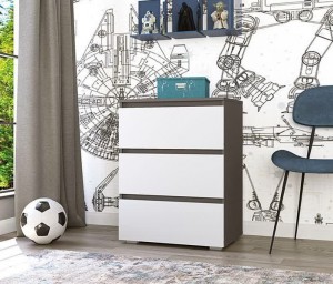 Comoda Yasen Duo 600 3S White/Grafit Gry