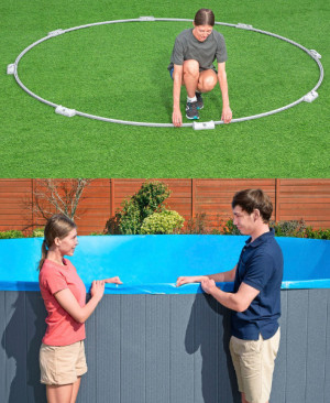 Piscină Bestway Hydrium 488 x 132 cm 
