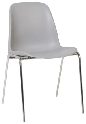 Scaun pentru bucătărie Besta chrome Grey
