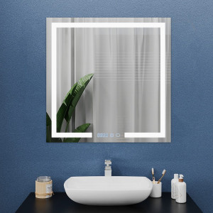 Зеркало с LED подсветкой Bayro Otto 80 x 80 см