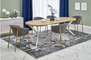 Masă extensibilă Halmar Peroni Golden oak / White