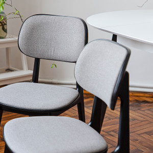 Scaun pentru bucătărie DP Lula Stofa Rush 93+Black legs