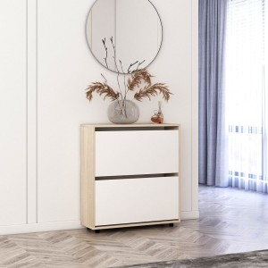 Шкаф для обуви Mobildor Leo 2 двери 86x80x27 см Sonoma/White