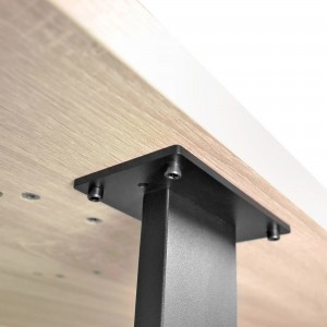 Masă de bucătărie DP Hana 150x80 cm Sonoma/Black