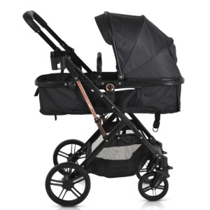 Cărucior 2 în 1 transformabil Moni Raffaelo Black