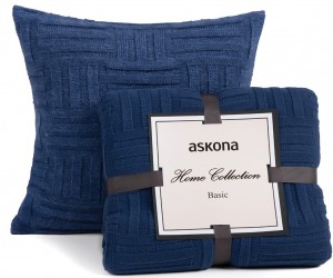 Covertură împletită Askona 130x170 cm Azure