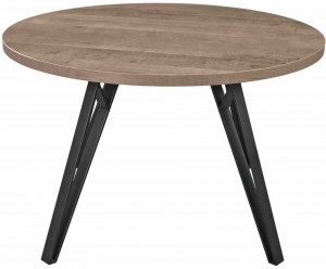 Masă de bucătărie DP Tokyo Rondo 130x130x75 cm Colonial/Black