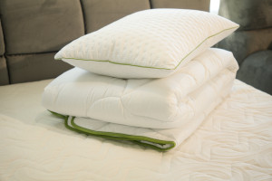 Set Plapuma + 1 pernă Welpy Aloe Vera 145 x 210 cm 