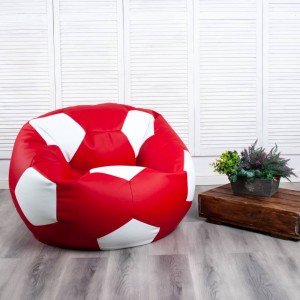 Кресло-мешок Bean Bag Мяч Eco XL Red/White