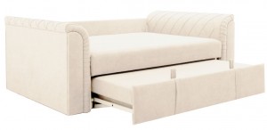 Canapea dreaptă extensibilă Aleco Power Beige
