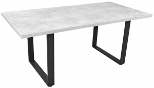 Masă de bucătărie DP Hana 180x90 cm Beton/Black