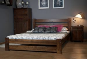 Деревянная кровать MM Кати 180 x 200 см Орех