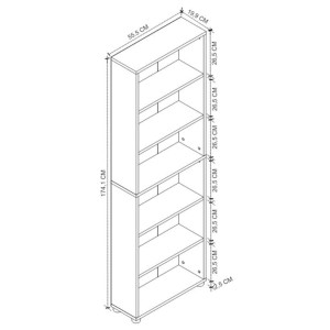 Etajeră pentru living Bofigo 15-16 White