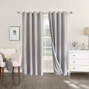 Draperie Softica Faux 140 x 240 cm Grey
