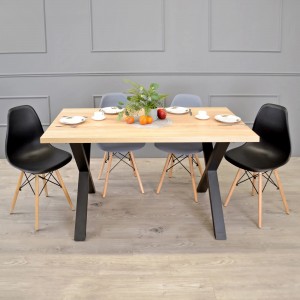 Кухонный стол DP Onix 150x80x75 см Sonoma/Black