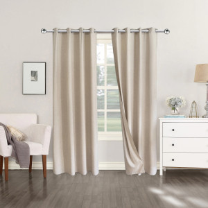 Draperie Softica Faux 140 x 240 cm Beige
