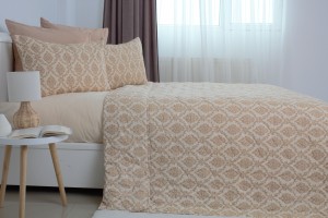 Покрывало + 2 Наволочки TEP ELEGANT COTTON 220 x 240 см Beige Fantasy