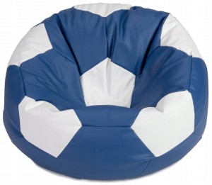 Кресло-мешок Bean Bag Мяч Eco Blue/White