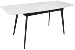 Раздвижной стол DP Elara 120/180x80 cm Ceramic White XSS03