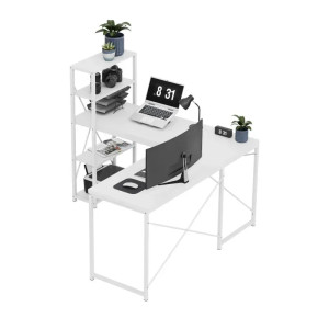 Masă de colț pentru calculator Leader 5.9 White