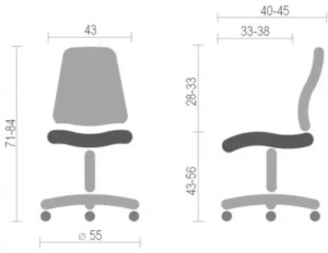 Fotoliu pentru copil Nowy Styl Ministyle GTS White CM-04