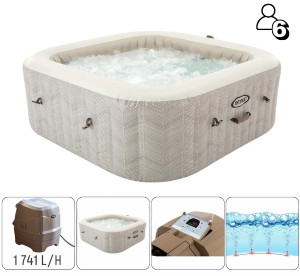 Jacuzzi Intex Chevron Deluxe Square Bubble 193 x 71 cm 