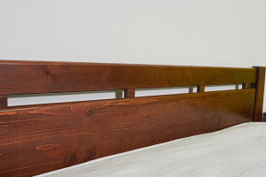 Pat din lemn MobiCasa L 210 140 x 200 cm Brown
