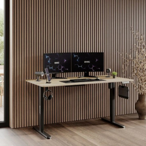 Masă gaming Sense7 Nojo 140 x 70 cm Black Pine