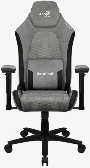 Геймерское кресло AeroCool Crown AeroSuede Grey