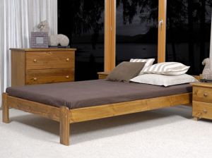 Pat din lemn MM Selinka 90 x 200 cm Stejar