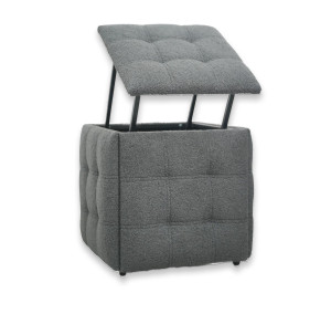Куб-трансформер 5 стульев в 1 Nex Home N54, Графит Teddy