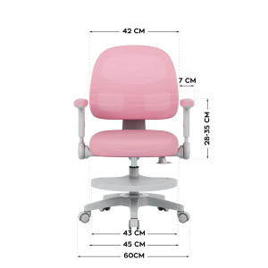 Fotoliu pentru copil Junior 5.0 Pink