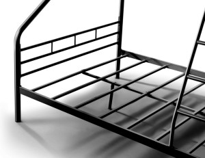 Pat supraetajat pentru copii Evger R-70XL 90/140 x 200 Black