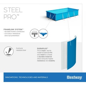 Piscină Bestway Steel Pro Carcas Metal 300x201x66 cm 