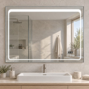 Зеркало с LED подсветкой Bayro Alfa 3C 100 x 80 см 