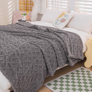 Покрывало Relaxe Home Tufted Fleece Grey