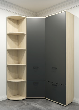 Прихожая AM Ferara (1,3,4) Дуб/Графит