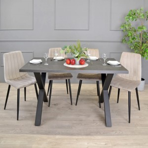 Кухонный стол DP Onix 150x80x75 см Black