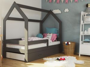 Одноярусная кровать DOMEK D3 Grey