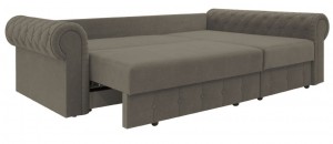 Canapea de colț extensibilă ArtVent Model III Chesterfield Brown