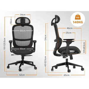 Fotoliu de birou Sense7 Neyo Black