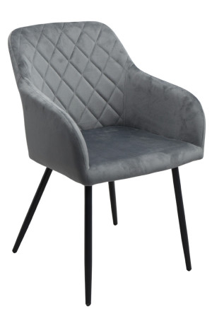 Scaun pentru bucătărie DP Loper Dark Grey (HRL 21)+Black Legs